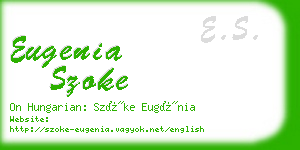 eugenia szoke business card